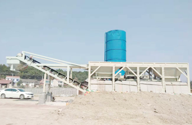 岳陽(yáng)長(cháng)安從我公司訂購的穩定土拌合站一體機投產(chǎn)