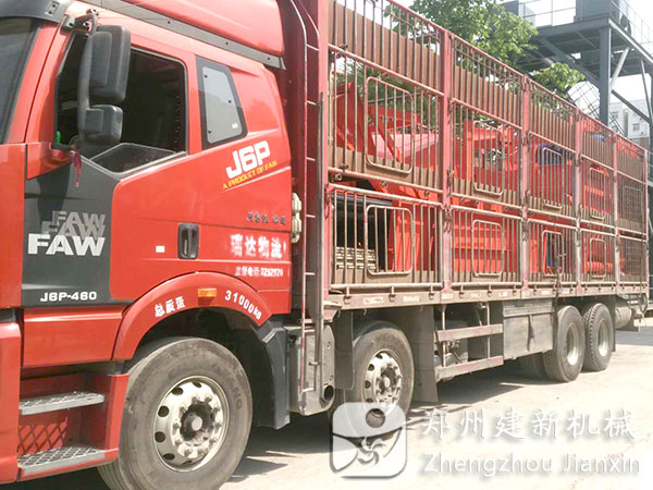 建新完成廣西南寧用戶(hù)數臺JS1500混凝土攪拌機交付